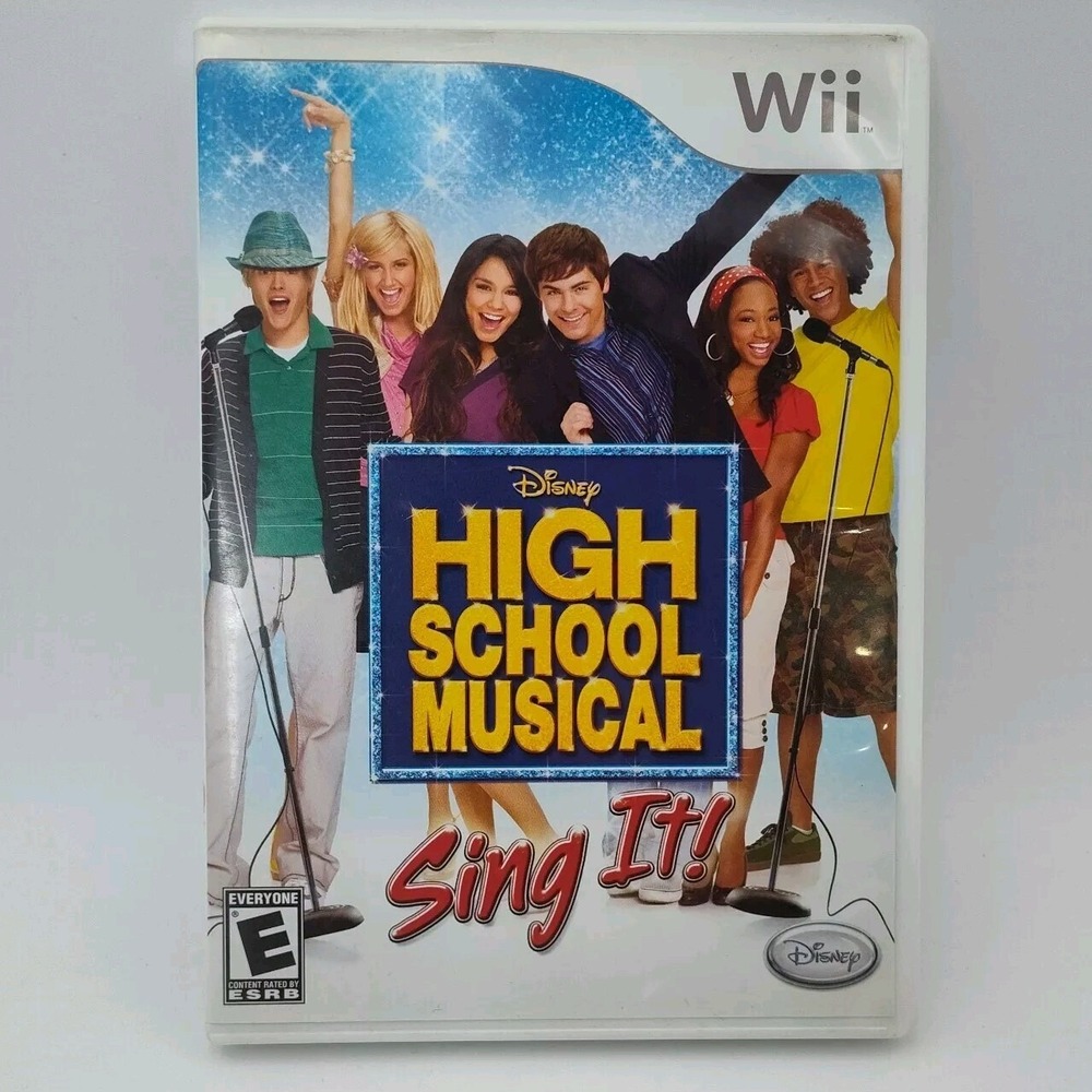 Wii High School Musical Sing It Nintendo Disney Video Game SEE PICS‎ BB15.1GA868